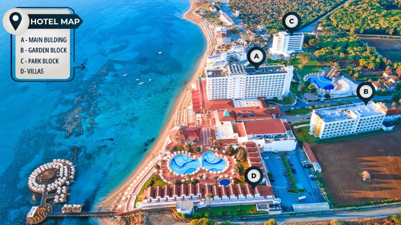 Salamis Bay Conti Resort Hotel & Casino Famagusta  Exterior foto Hotels in the resort